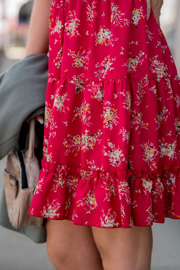 Mini Bouquets Tiered Tank Dress - Betsey's Boutique Shop