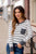 Striped Solid Trim Pocket Tee - Betsey's Boutique Shop -