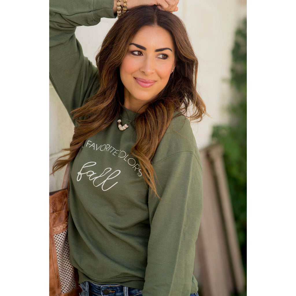 My Favorite Color is Fall Crewneck - Betsey's Boutique Shop