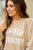 Raised In The Country Lightly Ribbed Graphic Crewneck - Betsey's Boutique Shop -