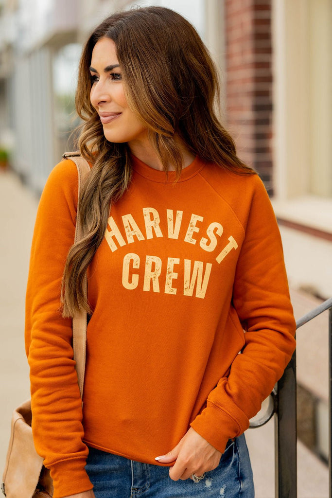 Harvest Crew Graphic Crewneck - Betsey's Boutique Shop -