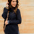 Knitted Cowl Neck Sweater