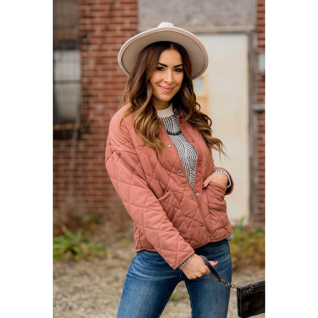 Quilted Puffer Jacket - Betsey's Boutique Shop