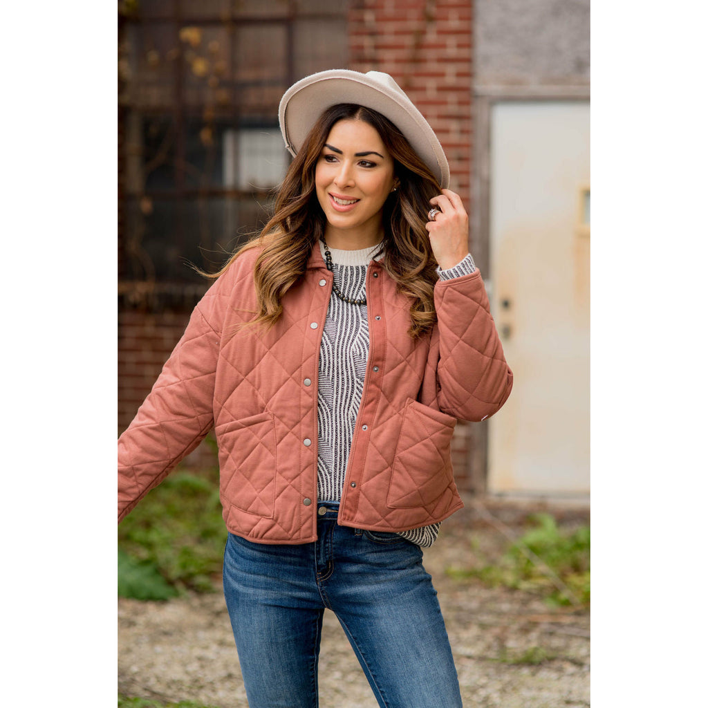 Quilted Puffer Jacket - Betsey's Boutique Shop