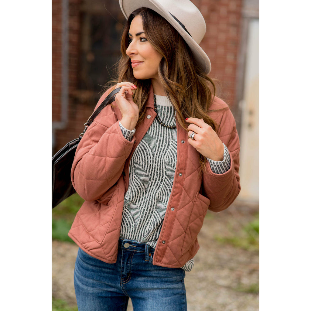 Quilted Puffer Jacket - Betsey's Boutique Shop