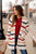 Striped Knit Tunic Cardigan - Betsey's Boutique Shop - Coats & Jackets