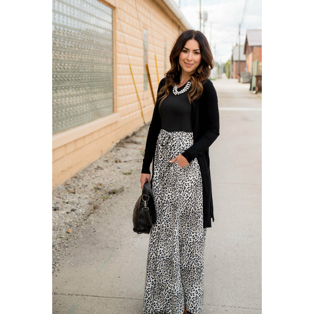 3/4 Sleeve Leopard Bottom Maxi - Betsey's Boutique Shop