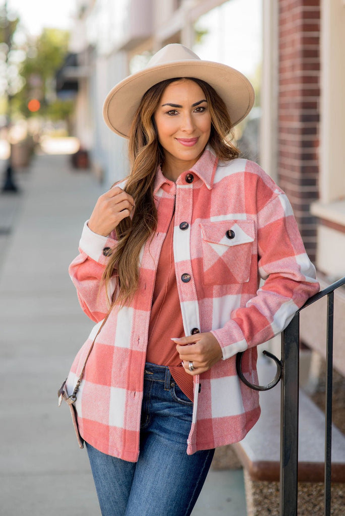 Bold Plaid Shacket - Betsey's Boutique Shop