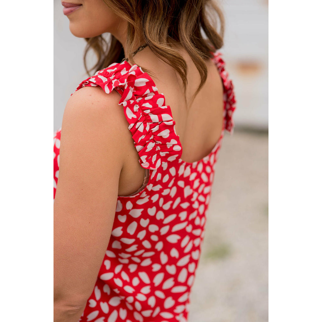 Petal Ruffle Sleeve Tank - Betsey's Boutique Shop