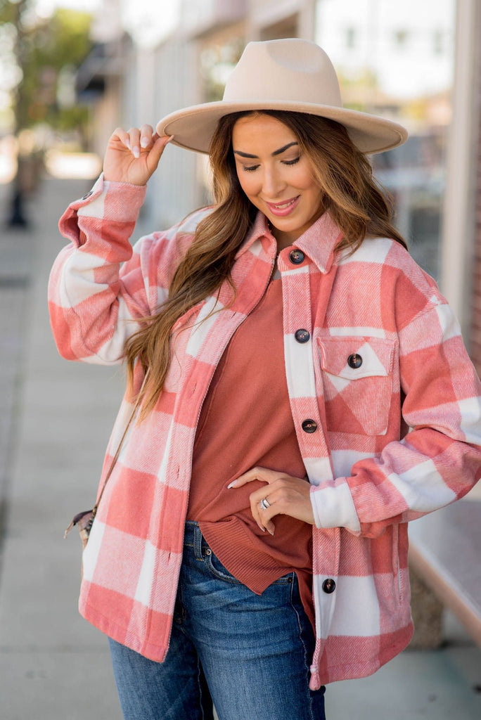 Bold Plaid Shacket - Betsey's Boutique Shop