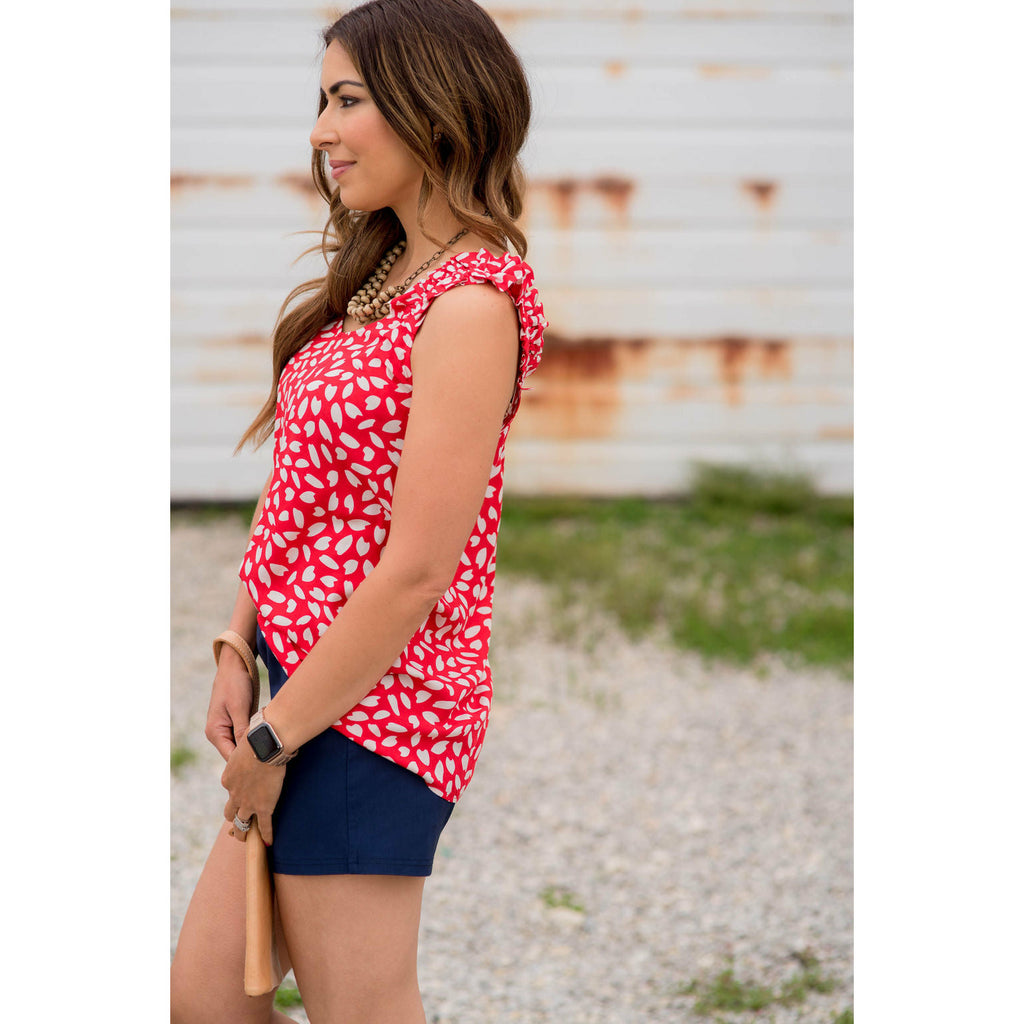 Petal Ruffle Sleeve Tank - Betsey's Boutique Shop