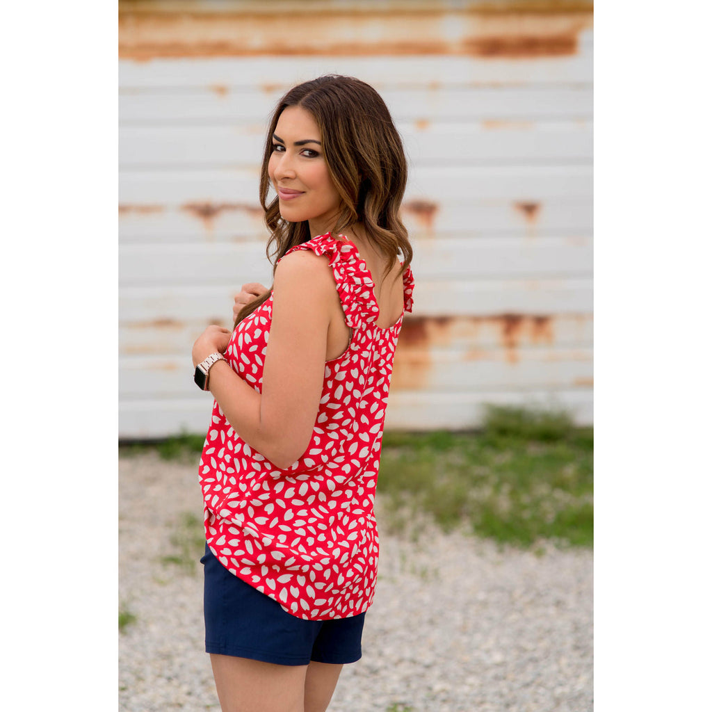 Petal Ruffle Sleeve Tank - Betsey's Boutique Shop