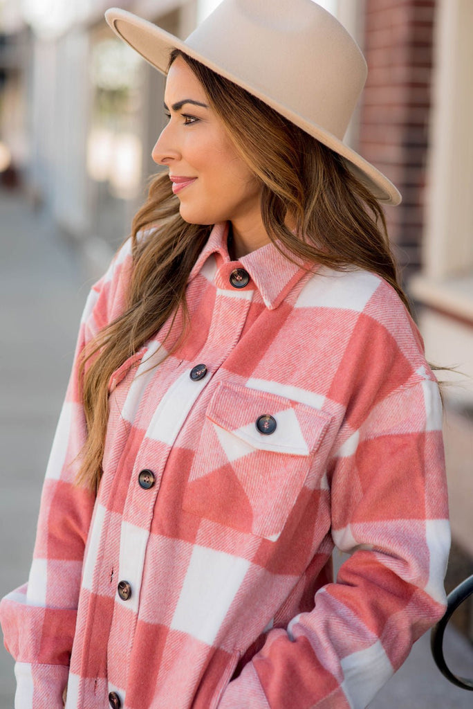 Bold Plaid Shacket - Betsey's Boutique Shop