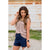 Speckled Ruffle Trim Tank - Betsey's Boutique Shop - Shirts & Tops