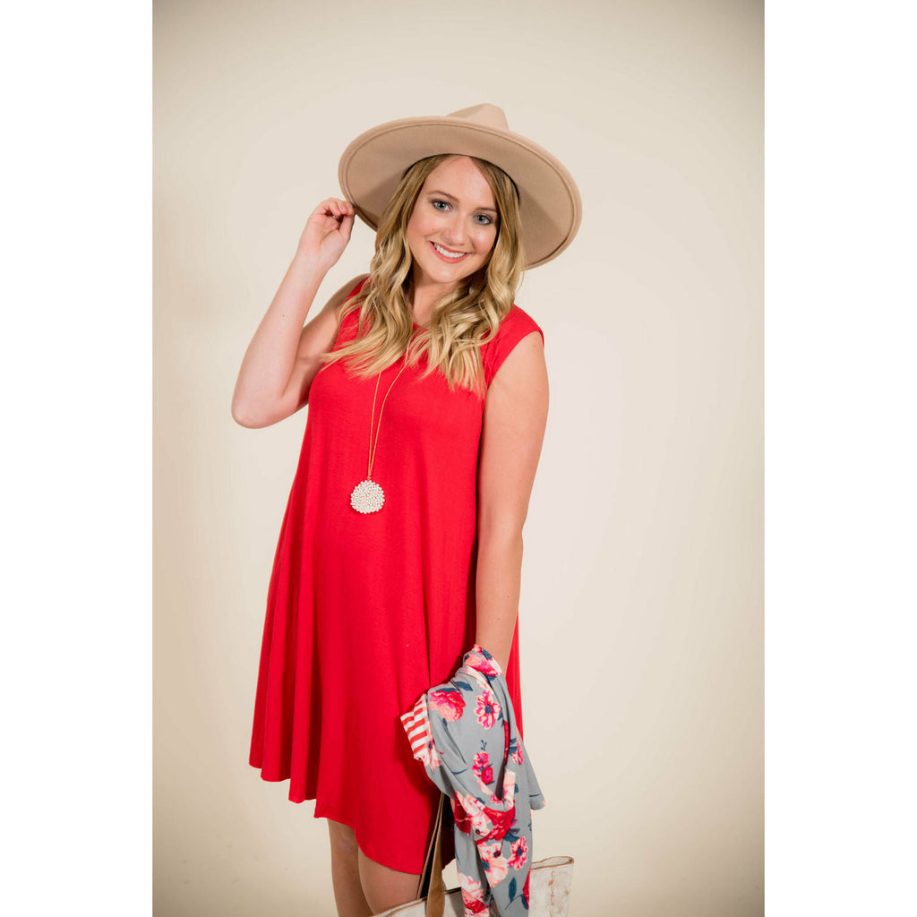 Sleeveless Swing Tunic - Betsey's Boutique Shop - Shirts & Tops