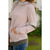 Double Striped Heather Lined Hoodie - Betsey's Boutique Shop - Shirts & Tops