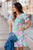 Bold Floral Puff Sleeve Dress - Betsey's Boutique Shop -