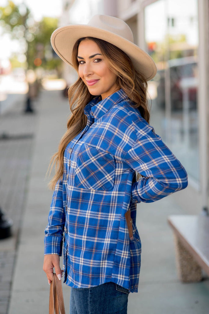 Feeling Blue Flannel - Betsey's Boutique Shop