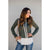 Faux Layered Stripe Lined Hoodie - Betsey's Boutique Shop