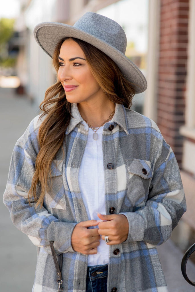 Bonfire Ready Plaid Shacket - Betsey's Boutique Shop