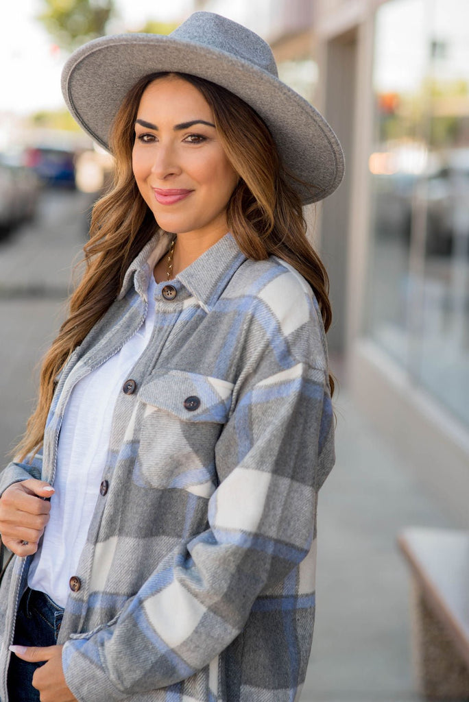 Bonfire Ready Plaid Shacket - Betsey's Boutique Shop