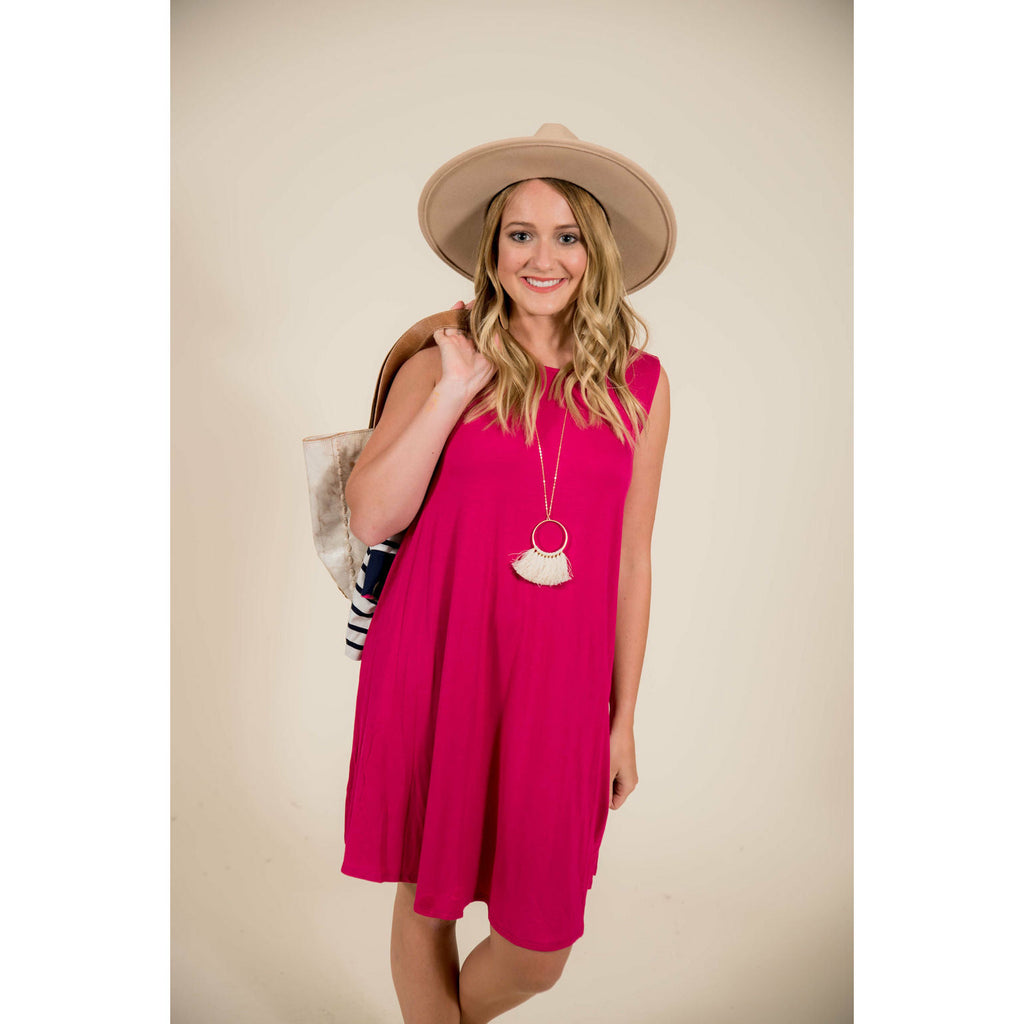 Sleeveless Swing Tunic - Betsey's Boutique Shop - Shirts & Tops