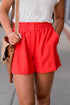 Cuffed High-Waisted Cinched Shorts