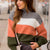 Marled Quad Colored Turtle Neck Sweater