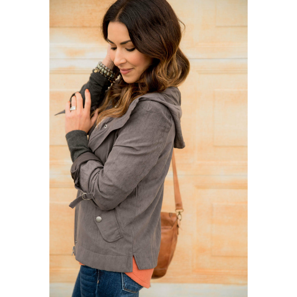 Utility Zipper Jacket - Betsey's Boutique Shop