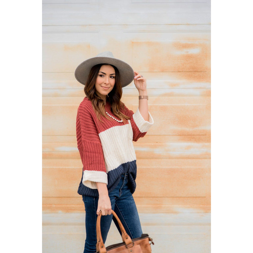 Relaxed Pocket Sweater - Betsey's Boutique Shop - Outerwear