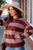 Rib Trimmed Stitched Line Sweater - Betsey's Boutique Shop -