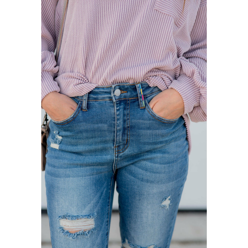 Taytum Denim Jeans - Betsey's Boutique Shop