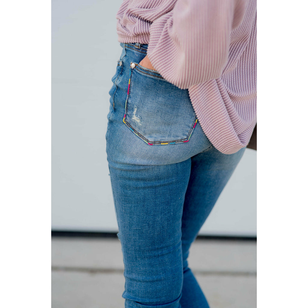 Taytum Denim Jeans - Betsey's Boutique Shop