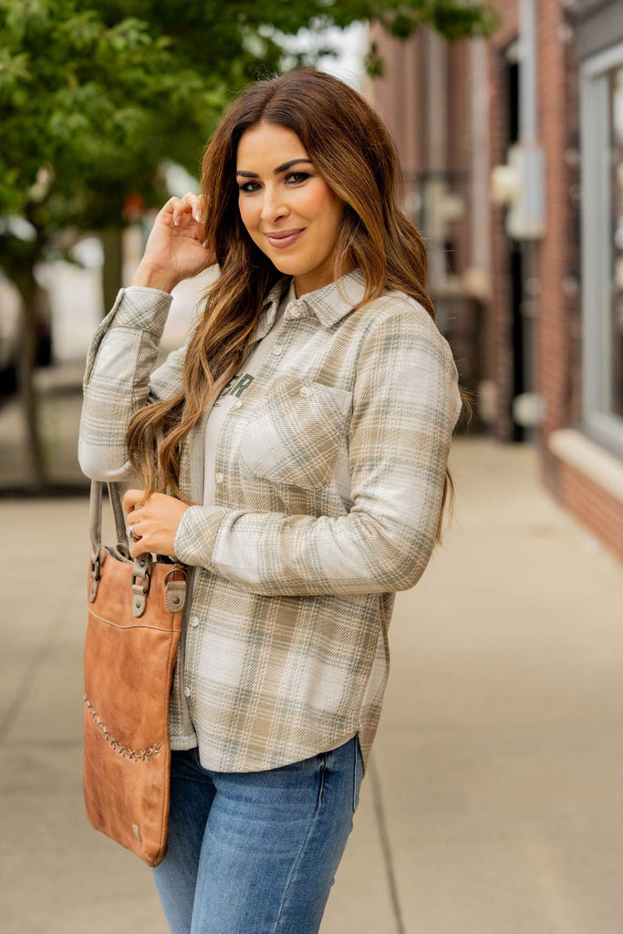 Hopeful Plaid Shacket - Betsey's Boutique Shop -