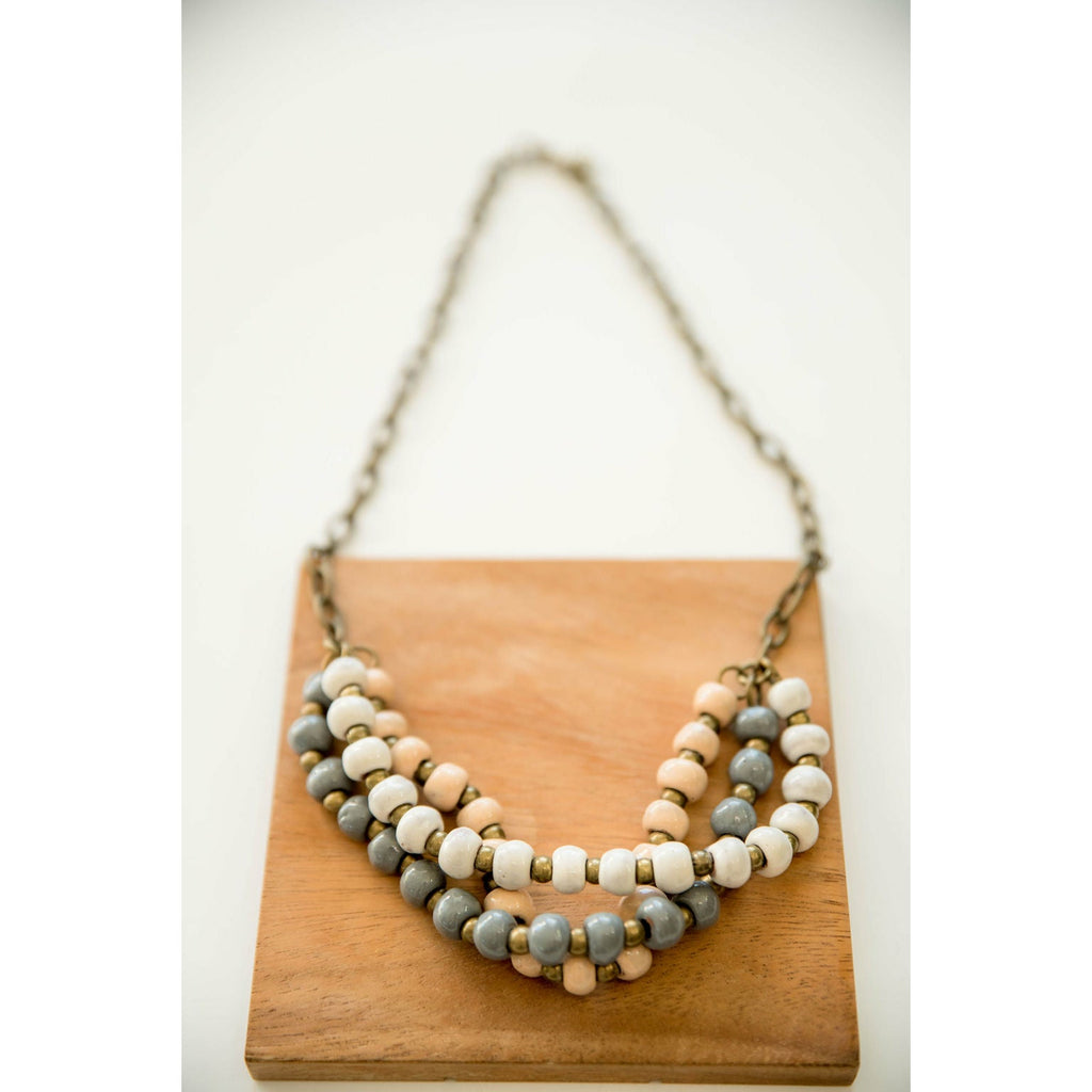 Bel Koz Mixed Triple Twist Clay Necklace - Betsey's Boutique Shop - Necklaces