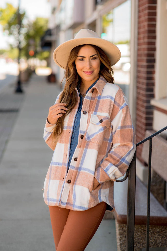 Bonfire Ready Plaid Shacket - Betsey's Boutique Shop