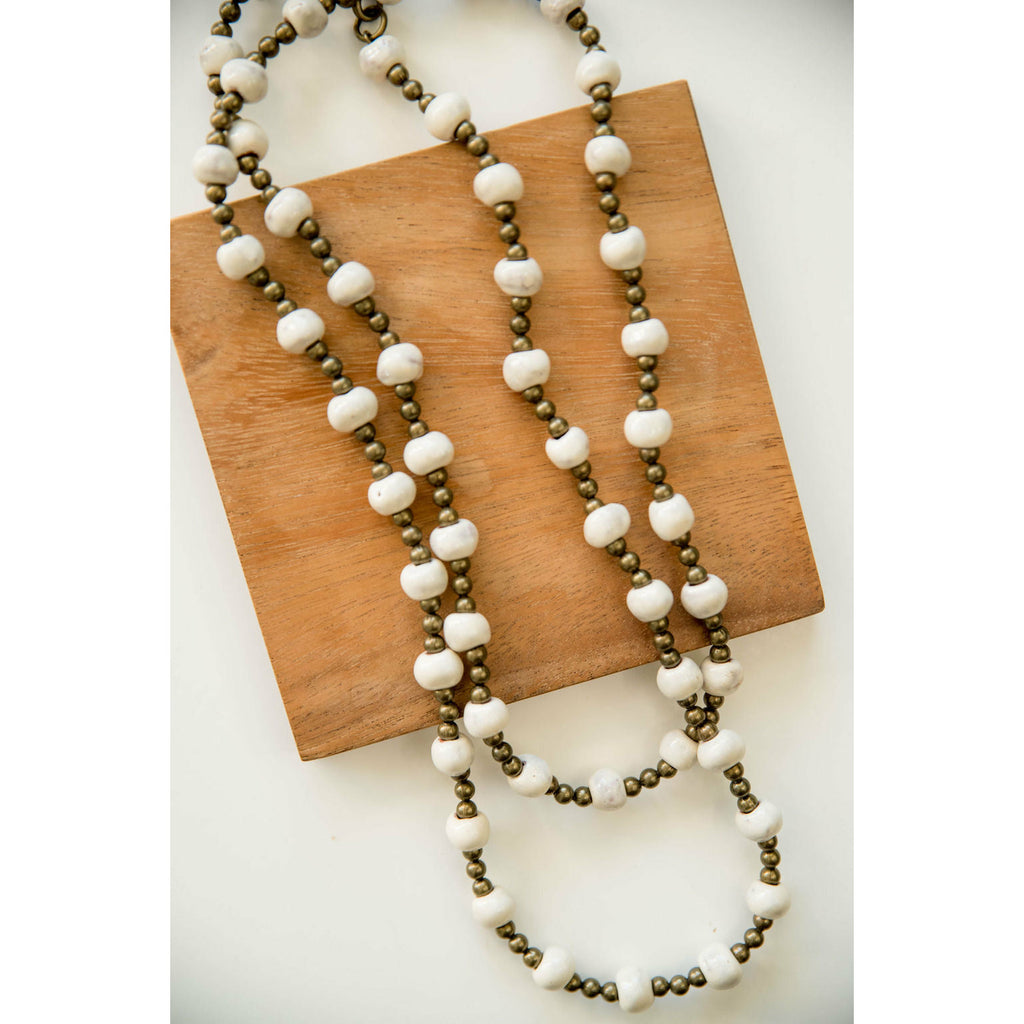 Bel Koz Long Clay Necklace - Betsey's Boutique Shop