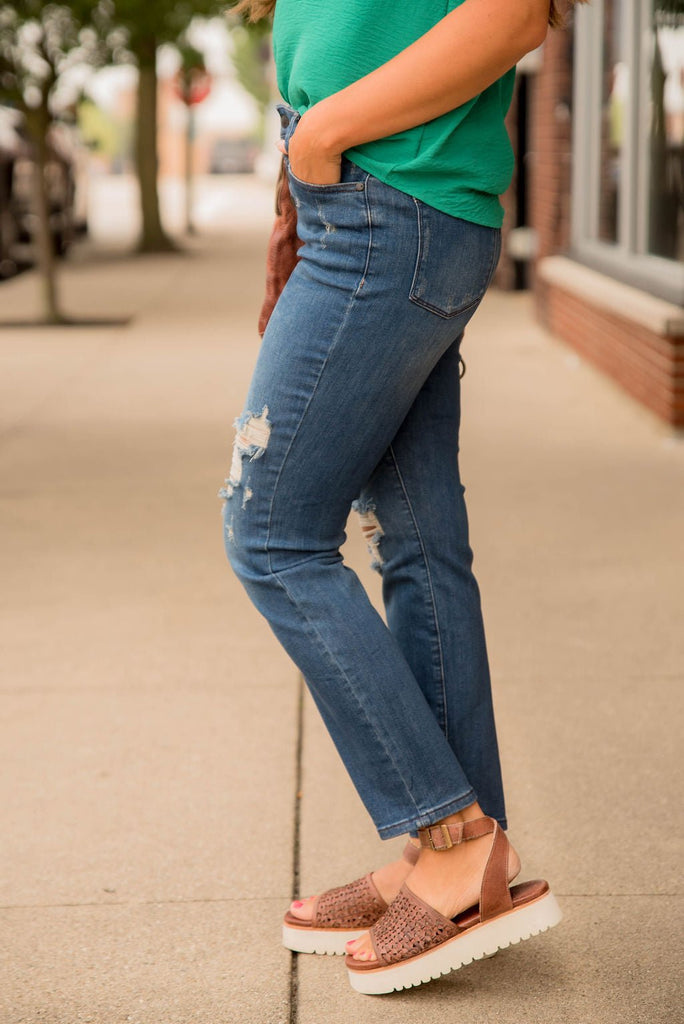 Blanche Denim Jeans - Betsey's Boutique Shop -