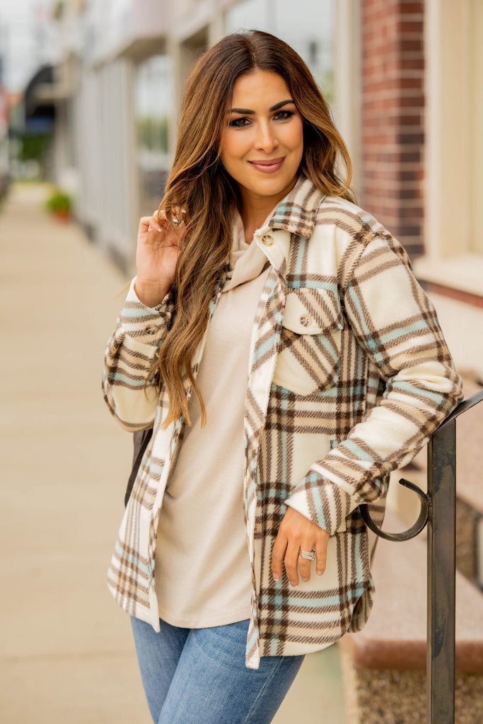 Southern Belle Plaid Shacket - Betsey's Boutique Shop -