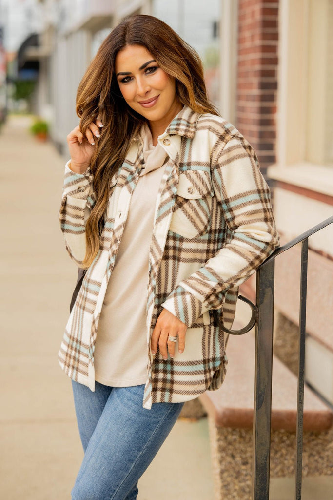 Southern Belle Plaid Shacket - Betsey's Boutique Shop -