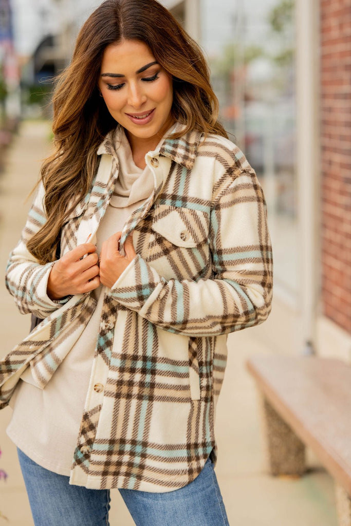 Southern Belle Plaid Shacket - Betsey's Boutique Shop -