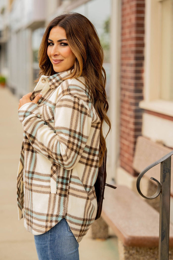 Southern Belle Plaid Shacket - Betsey's Boutique Shop -