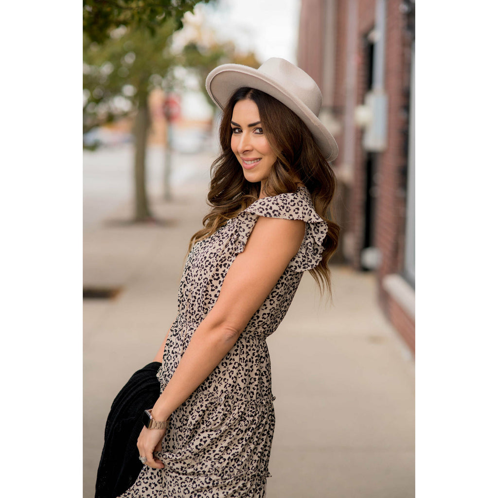 Fashionable Tiered Leopard Midi - Betsey's Boutique Shop