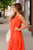 Thin Strapped Ruffle Accented Maxi Dress - Betsey's Boutique Shop -