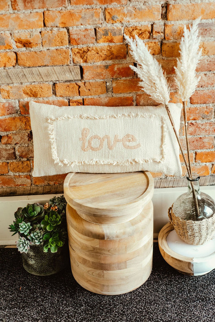 Love Fringe Pillow - Betsey's Boutique Shop