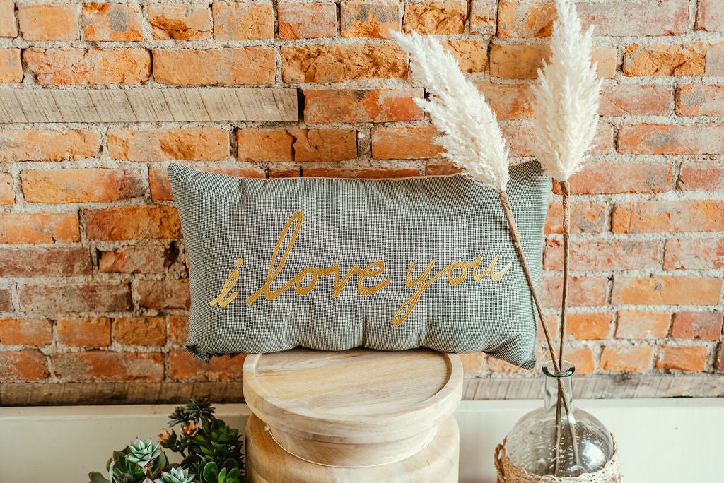 I Love You Lumbar Pillow - Betsey's Boutique Shop