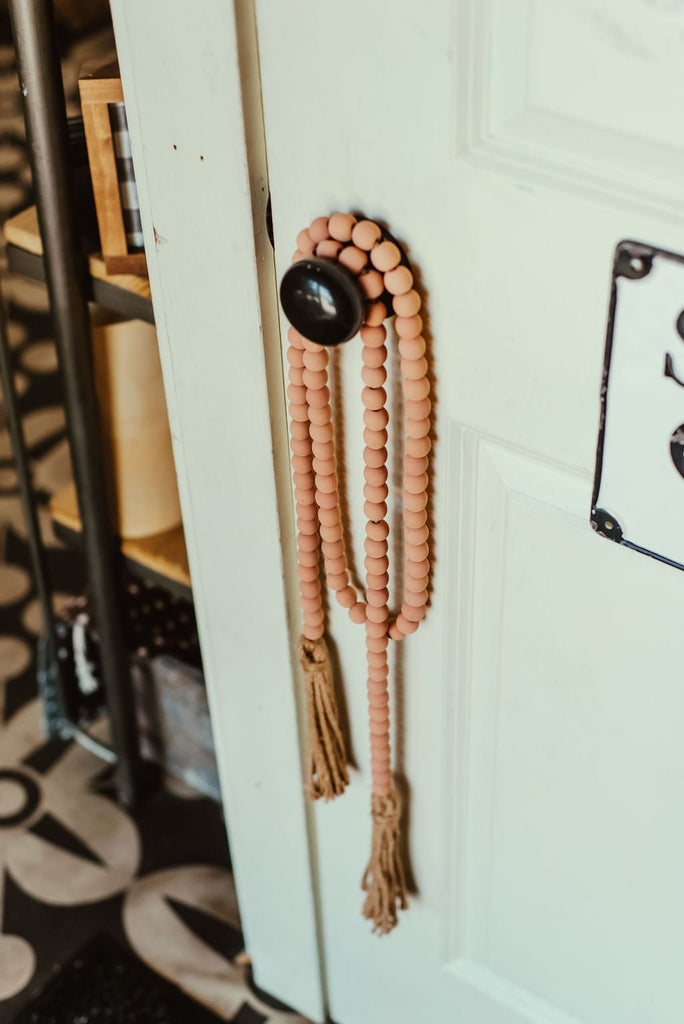 Colored Bead Garland W/ Tassels - Betsey's Boutique Shop