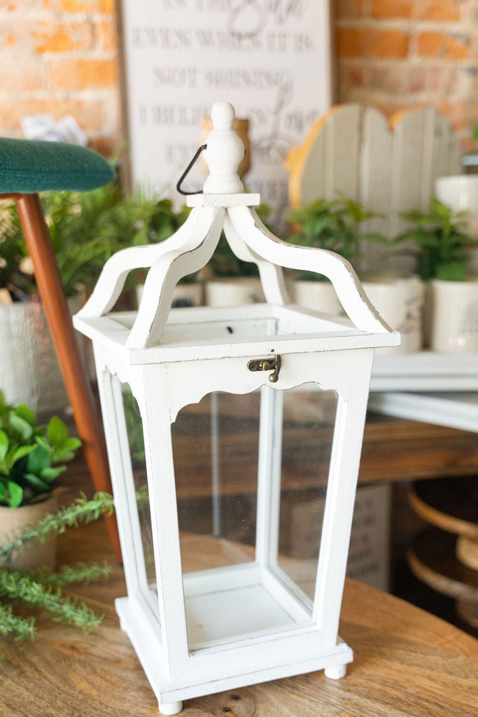 Farmhouse Wooden Lantern - Betsey's Boutique Shop -