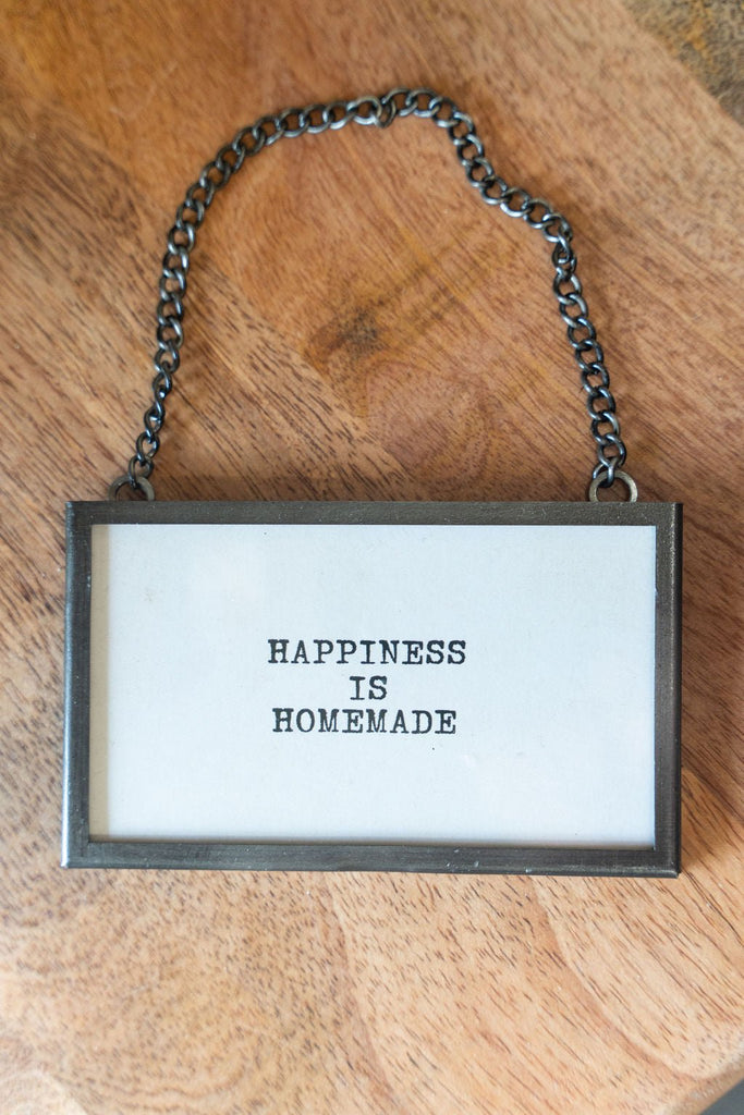 Happiness Is Homemade Metal Hanging Frame - Betsey's Boutique Shop -