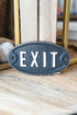 Exit Cast Iron Sign